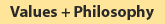 Values and Philosophy